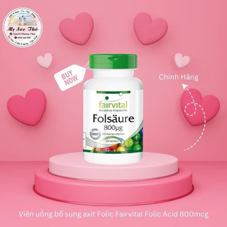 Viên uống bổ sung axit Folic Fairvital Folic Acid 800mcg 250v - nguyenphuongchau