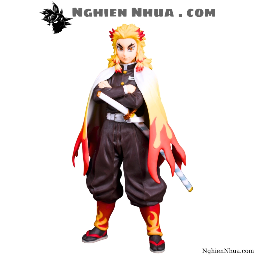 Mô hình Kimetsu No Yaiba figure Demon Slayer Viêm Trụ Rengoku Kyoujurou cao 17 cm - figure thanh gươm diệt quỷ