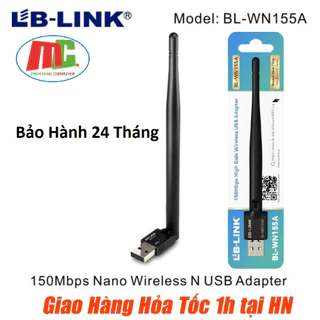 USB thu wifi LB-LINK BL- WN155A tốc độ 150Mb - Hàng Chính Hãng Bảo Hành 2 Năm