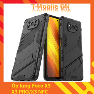 Ốp lưng Xiaomi Poco X3 Pro X3 NFC chống sốc Iron Man PUNK cao cấp kèm giá đỡ