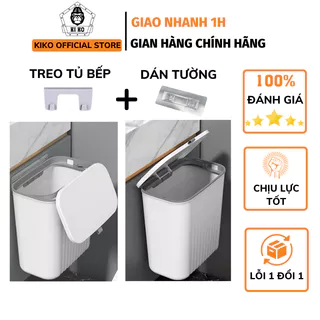 Thùng Rác Treo Tủ Bếp Kiko Nắp Lật Thông Minh