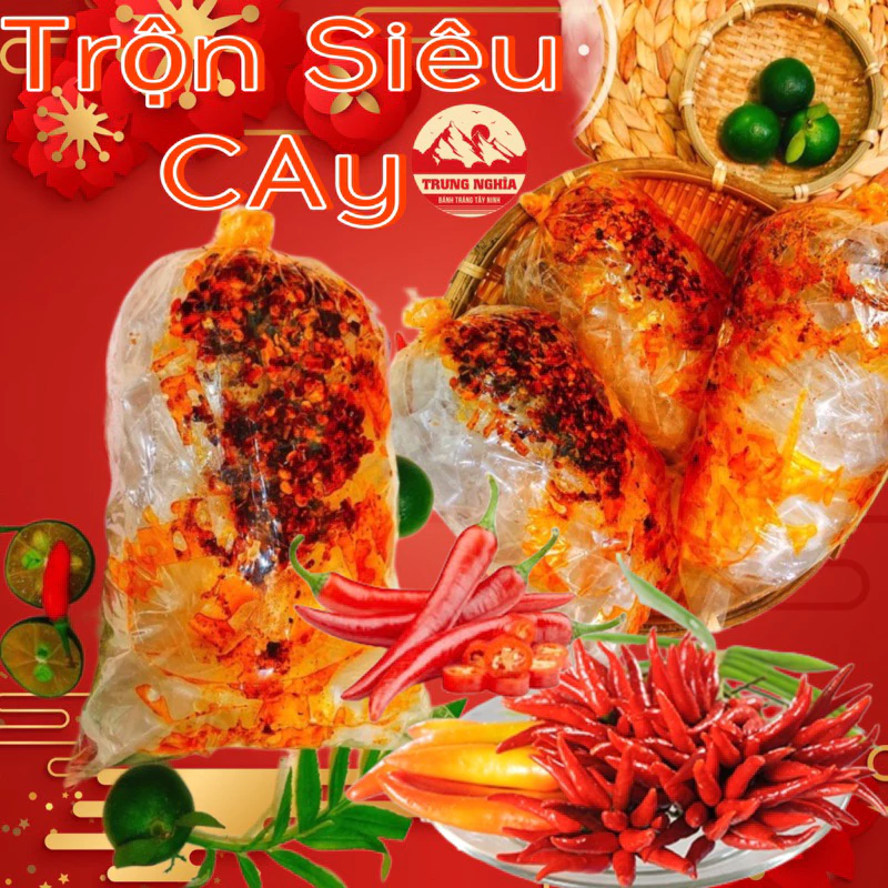 [1 bịch] Bánh Tráng Trộn Siêu Cay Trung Nghĩa