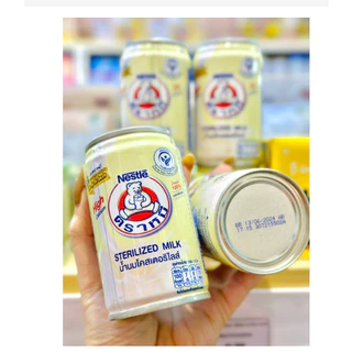 Lốc 4 lon Sữa tươi gấu Nestle Thái Lan dạng lon mẫu mới 150ml