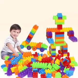 Túi ráp xếp hình, đồ chơi lắp ráp sáng tạo cho bé trên 3 tuổi giúp bé phát triển