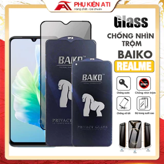 Kính cường lực Baiko Chống Nhìn Trộm Realme 10 10s 10 Pro Realme 5 6 7 8 8 Pro 9 9i 9 Pro C35 C30s C55 C33 [BK-CNT]