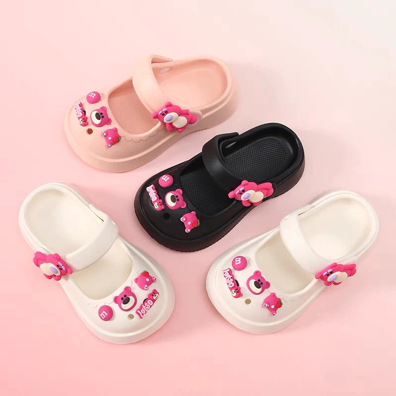Dép Sục Gấu Dâu Cho Bé