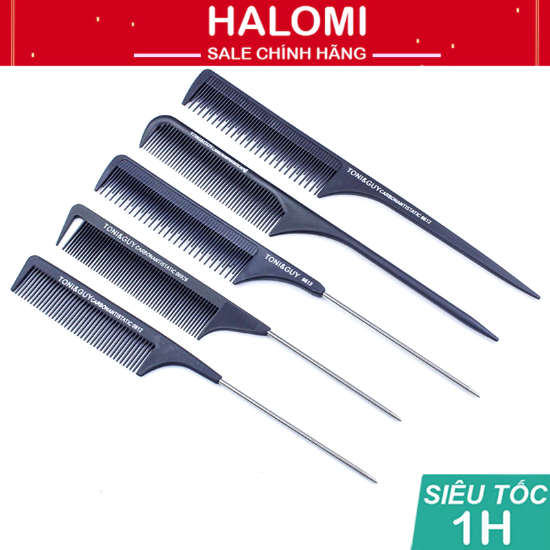 Lược chải tóc làm tóc Tony&Guy chuyên dụng bằng nhựa cao cấp không gãy chính hãng HALOMI