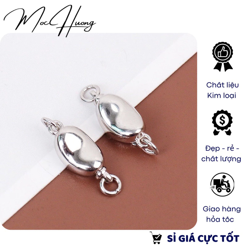 Khóa vòng trơn hình thỏi bạc - TL144 MOCHUONG JEWELRY