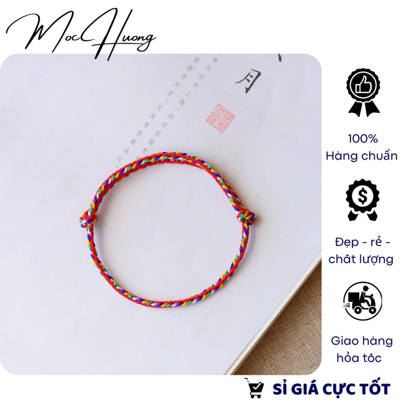 Vòng tay Chỉ Ngũ Sắc bình an - TH584 MOCHUONG JEWELRY