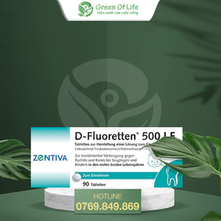 D-Fluoretten 500 IE 90 viên cho bé từ 0m - Vitamin D-Fluoretten Đức