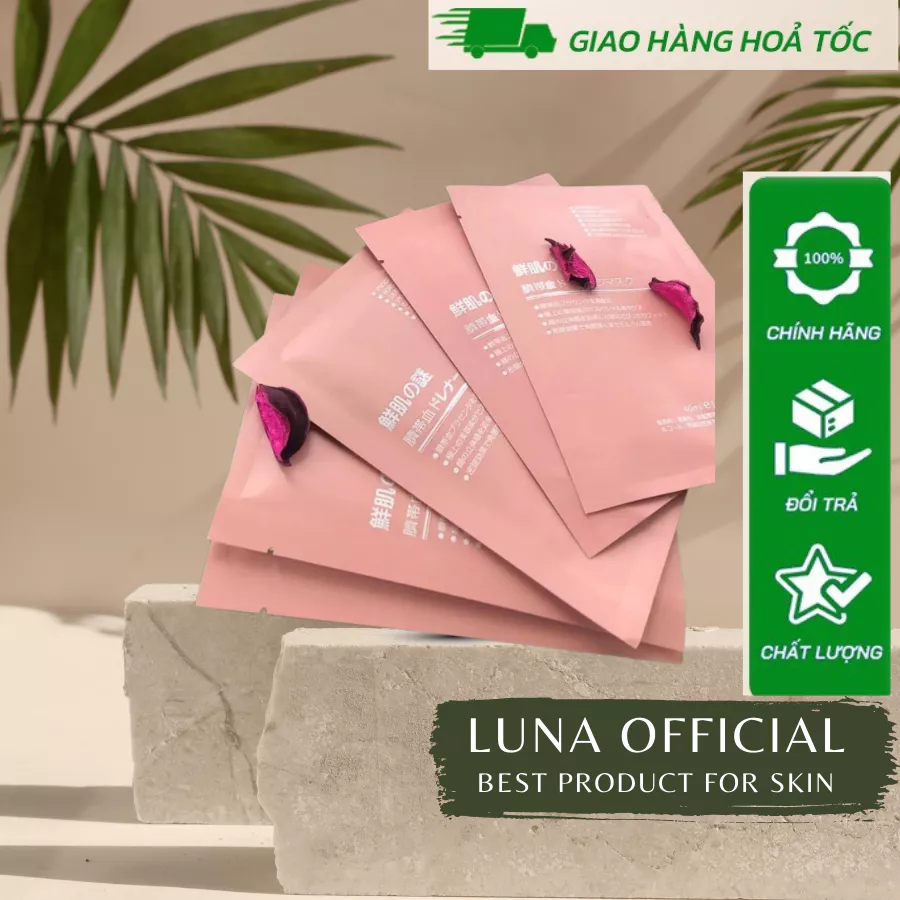 { Combo 5 Gói } Mặt nạ nhau thai cừu cuống rốn tế bào gốc Nhật Bản Rwine Beauty dưỡng da, cung cấp độ ẩm, tái tạo da