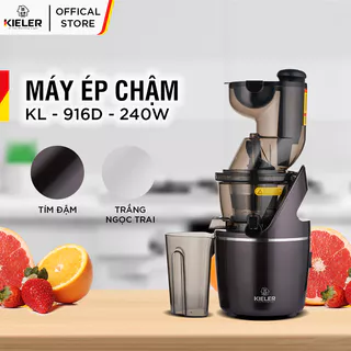 Máy ép chậm KIELER KL-916D chính hãng Đức công suất mạnh ép kiệt bã 3 chức năng ép nước, xay sinh tố và làm kem