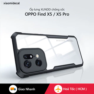 Ốp lưng XUNDD OPPO Find X5 / X5 Pro Mặt lưng trong, Viền TPU, Chống sốc