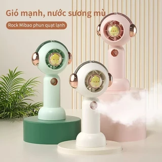 Quạt mini phun sương tự đông Ydu siêu mát 3 tốc độ gió, quạt cầm tay phi hành gia cute, quạt tích điện nhỏ gọn HQ