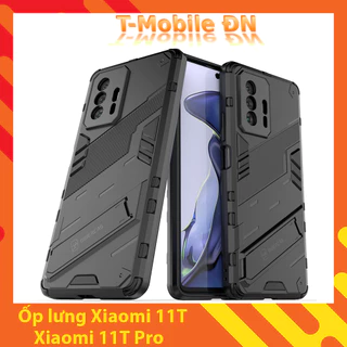 Ốp lưng Xiaomi 11T Pro, Ốp chống sốc Iron Man PUNK cao cấp kèm giá đỡ cho Xiaomi 11T