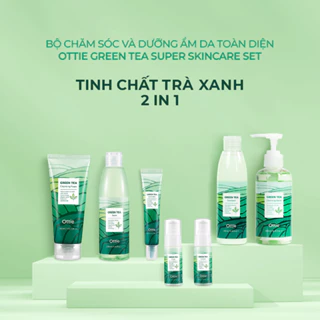 Bộ sản phẩm chăm sóc và dưỡng da toàn diện Ottie Green Tea