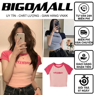 Áo croptop body SECENDODO tay raglan BIGOMALL