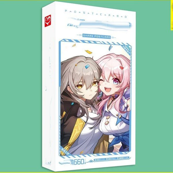 Postcard HONKAI IMPACT STAR RAIL Hộp ảnh game anime chibi lomo bưu thiếp có ảnh dán sticker xinh xắn