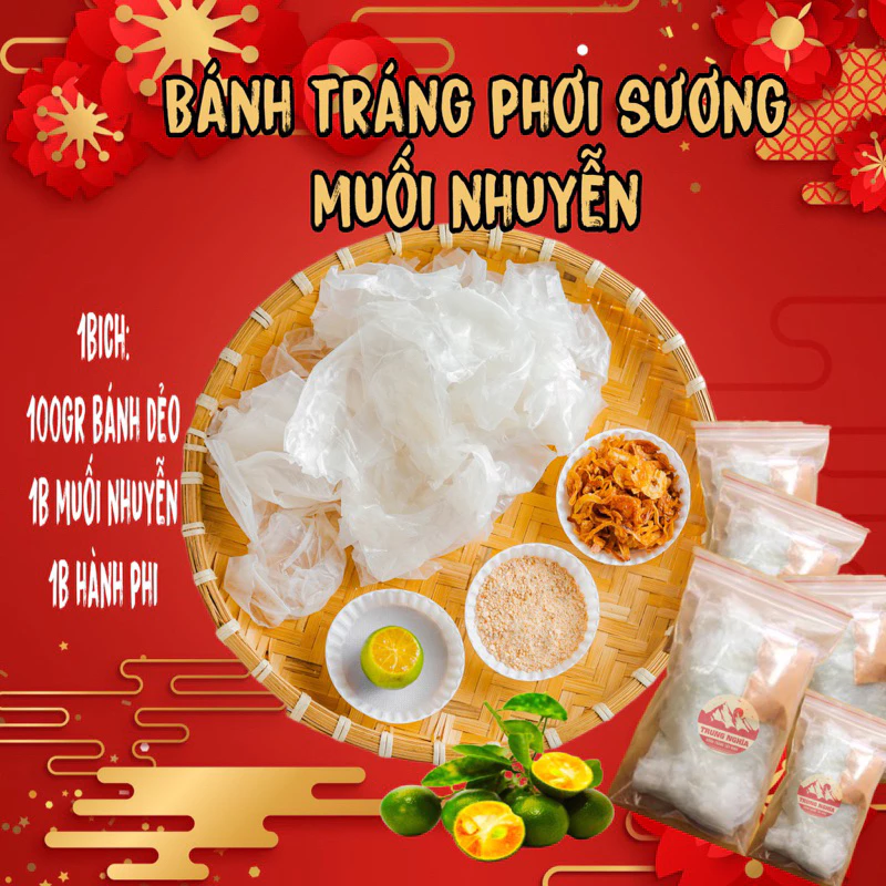 Bánh Tráng Phơi Sương Muối Nhuyễn.TrungNghia