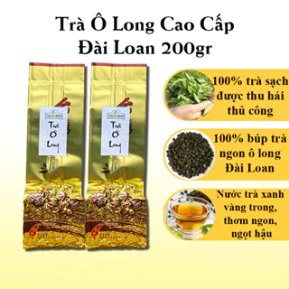 Trà Ô Long Cao Cấp Đài Loan 200gr - Trà Ô Long Đài Loan Thơm Ngon, Ngọt Hậu