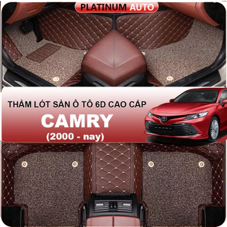 Thảm lót sàn ô tô 6D Toyota Camry (đủ các đời xe) - Da PU cao cấp, Không mùi, Giảm 20% tiếng ồn