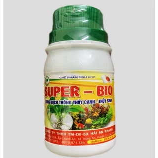 Phân bón cho cây thủy sinh tốt rễ, xanh lá, mập thân_Dung dịch thủy canh Super BiO hữu cơ 100ml dưỡng cây khoẻ, bền