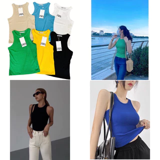 Áo ba lỗ nữ dáng dài, áo thun tanktop body form dáng dài  ZR nhiều màu xịn xò (màu mới)