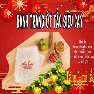 [1 Bịch] Bánh Tráng Ớt Tắc Siêu Cay Trung Nghĩa