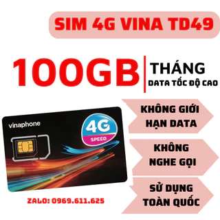 SIM 4G VINAPHONE TỐC ĐỘ CAO VD149 U1500 TD49 FHAPPY D500 - SIM 1 NĂM KHÔNG CẦN NẠP TIỀN