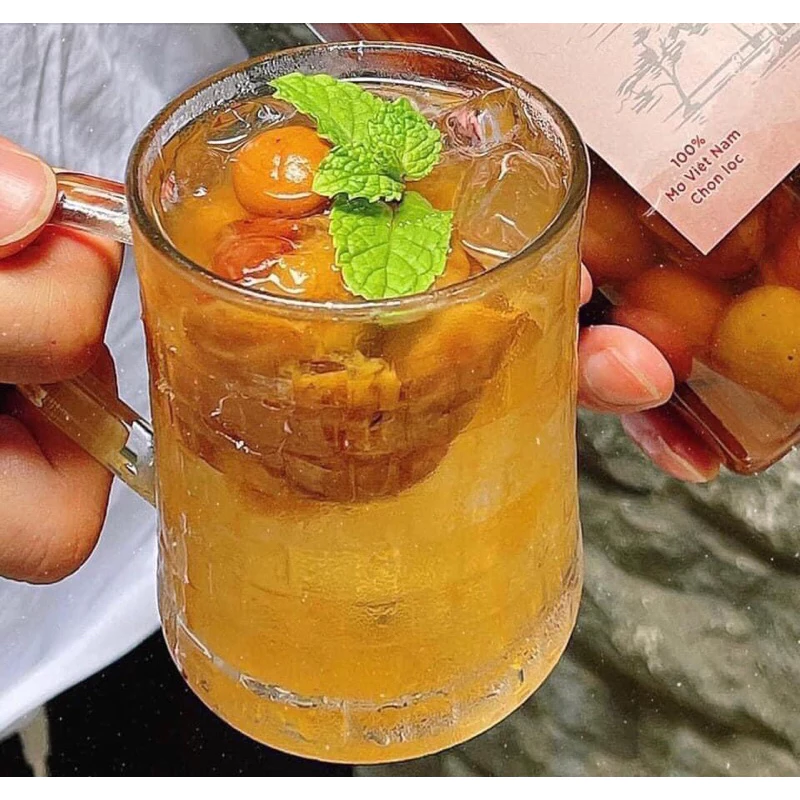 Mơ ngâm muối khoáng đường phèn non500ml