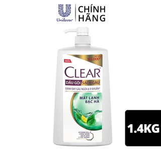 [Date mới] Dầu Gội CLEAR Mát Lạnh Chai 1.4K