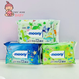 Khăn Giấy Ướt Moony Nhật 76 Tờ Không Mùi