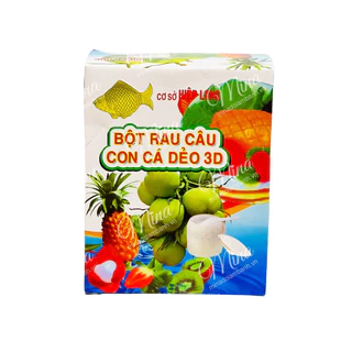 Bột rau câu/Thạch rau câu Con Cá Dẻo Hiệp Long hộp 12 gói