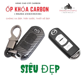 Ốp khoá cacbon mazda 2/3/6/cx5/cx8 cực sang trọng