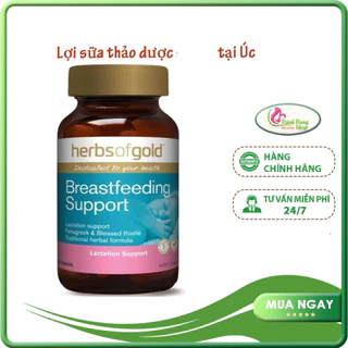 Lợi sữa Úc Herbs Of Gold Breastfeeding Support 60 viên Úc