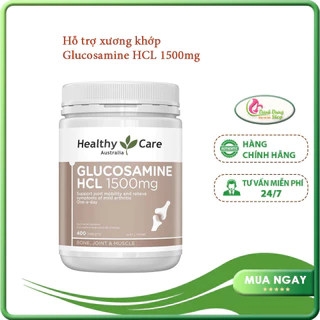 Hỗ trợ xương khớp Glucosamine HCL 1500mg Healthy Care 400 viên của Úc