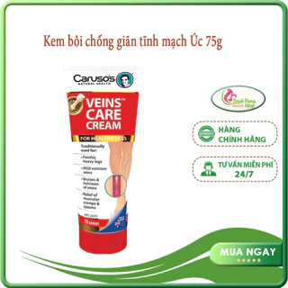 Kem bôi chống giãn tĩnh mạch Úc 75g Veins care Caruso's