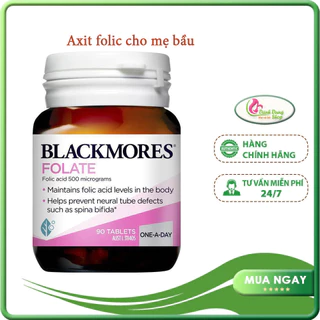 Blackmores Viên Uống Bổ Sung Axit Folic 500mcg Cho Mẹ Bầu - Folate 90 Viên