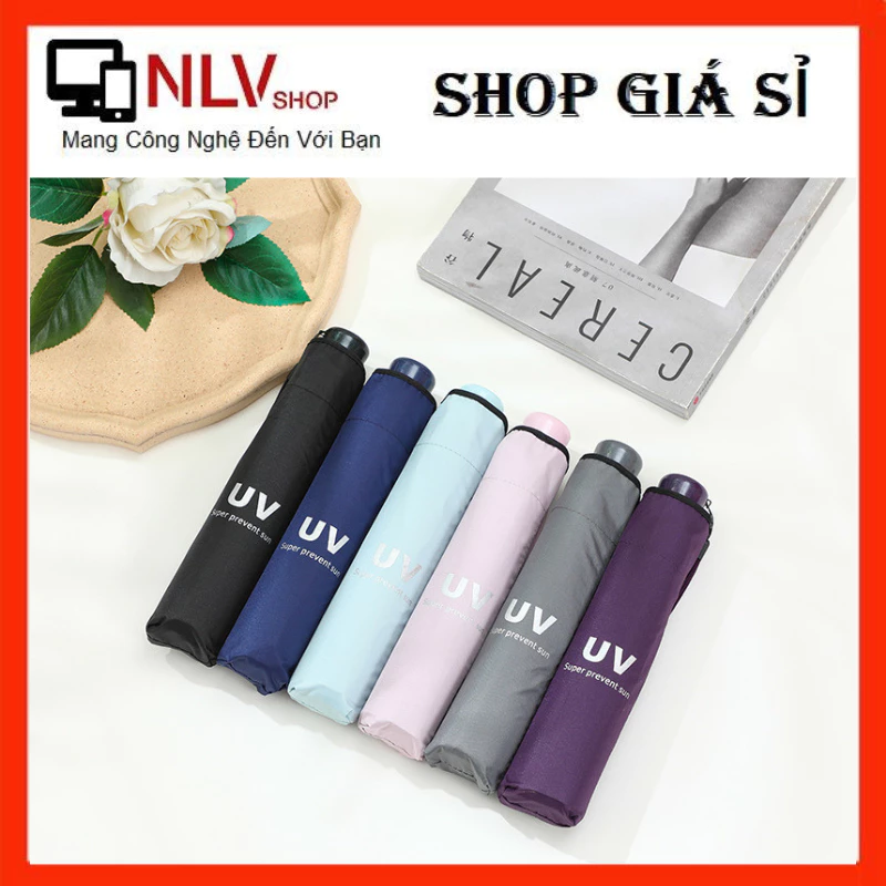 Ô dù che nắng đi nắng chống tia UV-Dù 8 nan khung bền bỉ,đóng mở tự động.Dù che mưa nắng cầm tay#