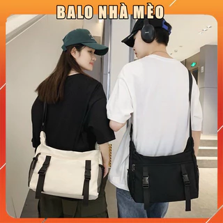 Túi đeo chéo Tote Vải canvas nam nữ form to đi học đi chơi giá rẻ ulzzang unisex