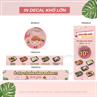 In Decal Khổ Lớn - In Decal Dán Xe - Dán Kính Theo Yêu Cầu