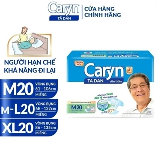 🤗 HCM 🤗 Tã / Bỉm Dán Caryn dành cho người già,người bệnh hạn chế khả năng đi lại M20 / L20 / XL20 /Miếng lót bổ sung 20