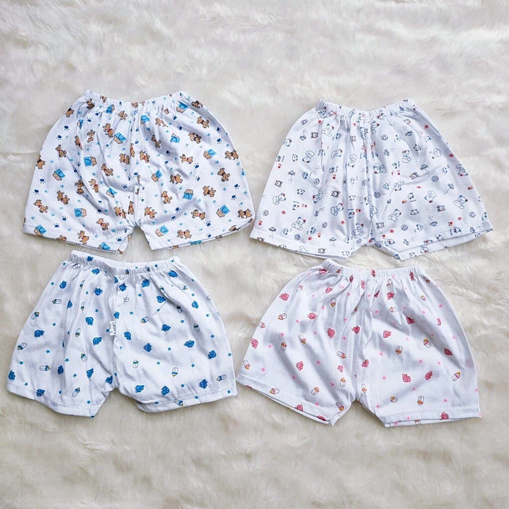 Set 10 quần đùi bình sữa cho bé 4-12kg