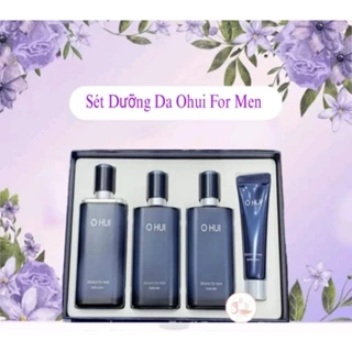 Sét Ohui  For Men Loại Bỏ Bã Nhờn,Cấp Ẩm,Thu Nhỏ Lỗ Chân Lông,Giảm Mụn,Dưỡng Trắng