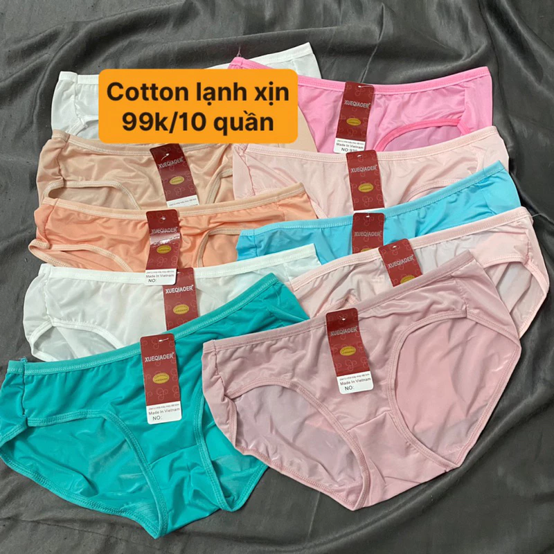 Combo 10 quần cotton lạnh giảm giá còn 99k/10 quần