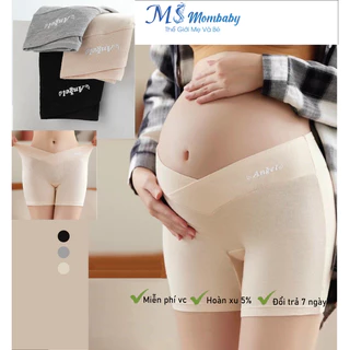 Quần đùi váy bầu MS Mombaby 2in1 đũng kháng khuẩn 8056