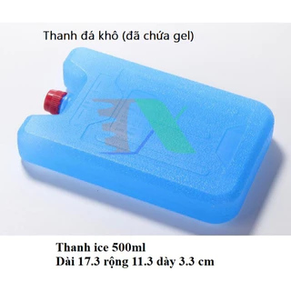 Hộp Đá khô 500ml giữ lạnh sữa, bia, rượu, dùng cho quạt điều hòa, du lịch, phượt