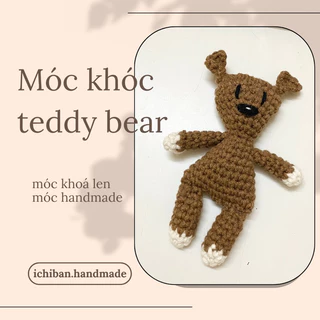 [Handmade] Móc khoá len Teddy Mr Beans