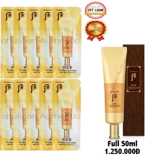 [ Tặng Kèm Son Whoo 500k ] combo sĩ 120 gói Kem chống nắng chống nhăn Whoo Jin Hea Yoon Sun Wrinkle Sun SPF 50+/pa++++