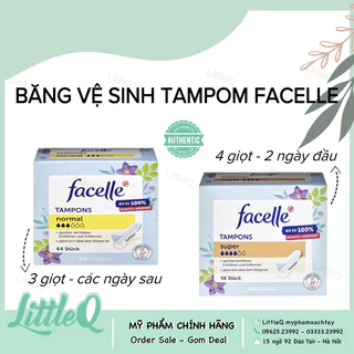 ( che tên ) BĂNG VỆ SINH TAMPONS ĐỨC FACELLE NHỎ GỌN TIỆN LỢI DỄ SỬ DỤNG